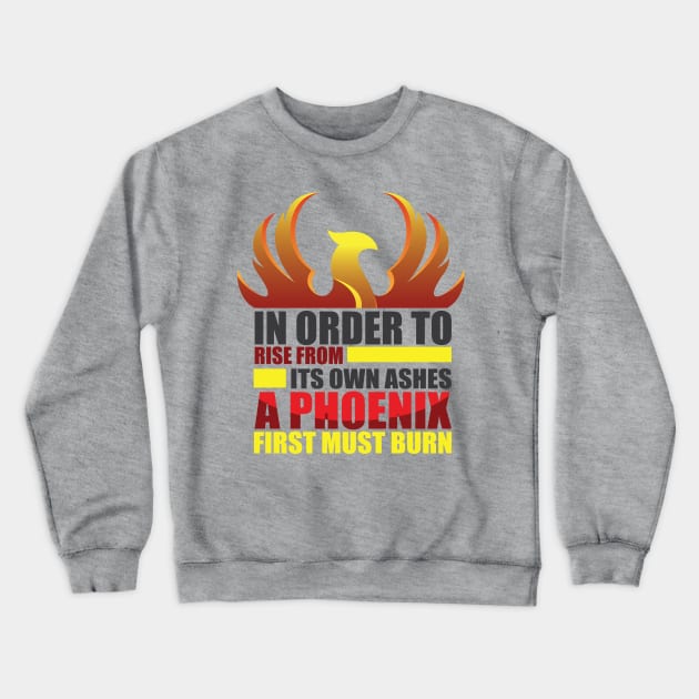 Phoenix Bird Crewneck Sweatshirt by evergreeniraz